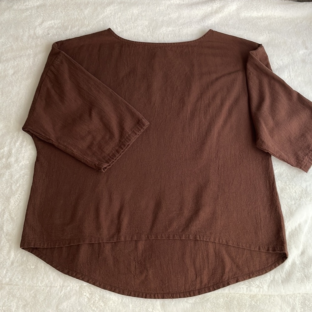 Soft Surroundings Oversized Blouse Drop Shoulder Top Sz XL - Picture 7 of 12